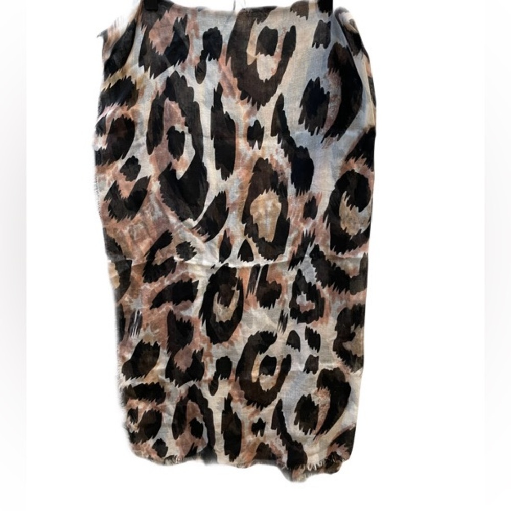 ❤️ BEAUTIFUL LEOPARD PRINT FRINGE SCARF